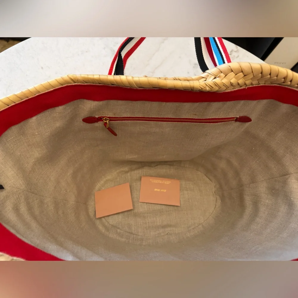 Miu Miu Raffia Handbag Basket bag - Picture 7 of 15